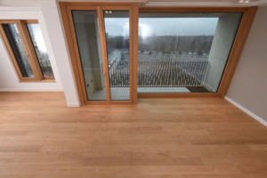 PVC vloer met schuifpui