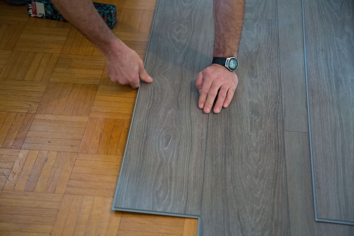 Vinyl vloer leggen - voorbeeld